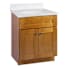 Design House Brookings 24" Free Standing Single Basin Vanity Set with Cabinet and Cultured Marble Vanity Top Modern Birch