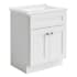 Design House Brookings 25" Free Standing Single Basin Vanity Set with Cabinet and Cultured Marble Vanity Top White