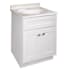 Design House Brookings 24" Free Standing Single Basin Vanity Set with Cabinet and Cultured Marble Vanity Top White