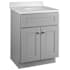 Design House Brookings 24" Free Standing Single Basin Vanity Set with Cabinet and Cultured Marble Vanity Top Gray