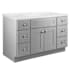 Design House Brookings 48" Free Standing Single Basin Vanity Set with Cabinet and Cultured Marble Vanity Top Gray