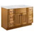Design House Brookings 48" Free Standing Single Basin Vanity Set with Cabinet and Cultured Marble Vanity Top Modern Birch