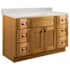 Design House Brookings 48" Free Standing Single Basin Vanity Set with Cabinet and Cultured Marble Vanity Top Modern Birch