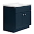 Design House Brookings 32" Free Standing Single Basin Vanity Set with Cabinet and Cultured Marble Vanity Top Dark Night