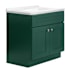 Design House Brookings 31" Free Standing Single Basin Vanity Set with Cabinet and Cultured Marble Vanity Top Hunt Club