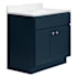 Design House Brookings 32" Free Standing Single Basin Vanity Set with Cabinet and Cultured Marble Vanity Top Dark Night