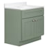 Design House Brookings 32" Free Standing Single Basin Vanity Set with Cabinet and Cultured Marble Vanity Top Evergreen Fog