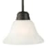 Design House Millbridge 8" Wide Mini Pendant with Alabaster Glass Shade Oil Rubbed Bronze