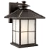 Design House Gladstone 11" Tall LED Outdoor Wall Sconce with Frosted Glass Shade Oil Rubbed Bronze