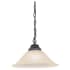 Design House Millbridge 15" Wide Pendant with Alabaster Glass Shade Oil Rubbed Bronze