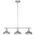 Design House Kimball 3 Light 37" Wide Multi Light Pendant with Metal Shade Galvanized