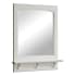 Design House 24" Framed Mirror with Shelf from the Concord Collection White