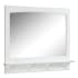 Design House 36" Framed Mirror with Shelf from the Concord Collection White