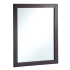 Design House 30" Wall Mounted Mirror with Wooden Frame and Plain Glass Edge Espresso