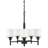 Design House Aubrey 5 Light 25" Wide Chandelier Matte Black