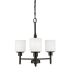 Design House Aubrey 3 Light 21" Wide Chandelier Matte Black