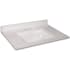 Design House Camilla I 31" Cultured Marble Vanity Top with Integrated Backsplash Solid White