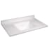 Design House Camilla I 37" Cultured Marble Vanity Top with Backsplash Solid White