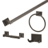Design House Millbridge Four Piece Accessory Kit with Towel Bar, Paper Holder, Robe Hook, and Towel Ring Oil Rubbed Bronze