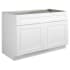 Design House Brookings 48" Wide x 34-1/2" High Double Door Base Cabinet with Single Drawer White