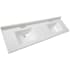 Design House Camilla I 73" Cultured Marble Vanity Top with Integrated Backsplash Solid White
