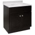 Design House Brookings 31" Free Standing Single Basin Vanity Set with Cabinet and Cultured Marble Vanity Top Espresso