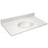 Design House 43" Cultured Marble Vanity Top with Backsplash White on White