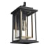 Design House Hayward 15" Tall Outdoor Wall Sconce Black