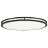 Design House Owens 33" Wide Integrated LED Flush Mount Drum Ceiling Fixture Matte Black