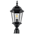 Design House Oak Creek 22" Tall Outdoor Single Head Post Light Textured Black