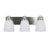 Design House Atkinson 3 Light 24" Wide Vanity Light Brushed Nickel
