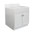 Design House Wyndham 31" Free Standing Single Basin Vanity Set with Wood Cabinet and Marble Vanity Top White