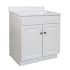 Design House Wyndham 31" Free Standing Single Basin Vanity Set with Wood Cabinet and Marble Vanity Top White
