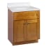 Design House Brookings 24" Free Standing Single Basin Vanity Set with Cabinet and Cultured Marble Vanity Top Modern Birch