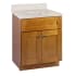 Design House Brookings 24" Free Standing Single Basin Vanity Set with Cabinet and Cultured Marble Vanity Top Modern Birch