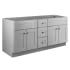 Design House Brookings 60" Single Free Standing Vanity Cabinet Only - Less Vanity Top Gray