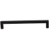 DesignPerfect Contemporary 6-5/16" (160 mm) Center to Center Square Bar Cabinet Handle / Drawer Pull Black