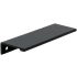 DesignPerfect Contemporary Pack of (25) - 3-3/4 Inch Center to Center Finger Tab Lip Cabinet Pulls, Drawer Lip Pulls Black