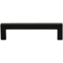 DesignPerfect Bold Pack of (25) 3-3/4" Center to Center Square Cabinet Handles / Drawer Pulls Black