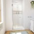 DreamLine Aqua-Q Fold 36" D x 36" W x 74-3/4" H Frameless Bi-Fold Shower Door and Base with Acrylic Kit Chrome
