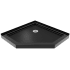 DreamLine SlimLine 36" x 36" Neo-Angle Shower Base with Corner Drain Black