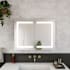 DreamLine Brilliance 32" x 24" Lighted Frameless Double Door Medicine Cabinet Glass