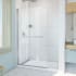 DreamLine Aqua-Q Swing 72" High x 40" Wide Pivot Frameless Shower Door with Clear Glass Brushed Nickel