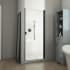 DreamLine Alliance Swing BG 66-5/8" High x 31" Wide Hinged Semi Frameless Shower Door with Clear Glass Matte Black