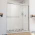 DreamLine Alliance Pro BG 70-3/8" High x 60" Wide Bypass Semi Frameless Shower Door with Clear Glass Brushed Nickel