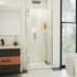 DreamLine Ascend 36" - 37" W x 72" H Frameless Pivot Shower Door Brushed Nickel