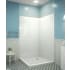 DreamLine QWALL-VS 41" W x 41" D x 76" H Acrylic Corner Backwall Shower Kit White