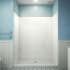 DreamLine QWALL-VS 56 - 60" W x 41" D x 76" H Acrylic Backwall Shower Kit White