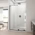 DreamLine Mirage-X 72" High x 48" Wide Sliding Frameless Shower Door with Clear Glass Matte Black