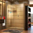 DreamLine Mirage-X 72" High x 44" to 48" Width Sliding Frameless Shower Door with Clear Glass, Left-Wall Bracket Brushed Nickel